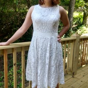 White lace dress, medium
